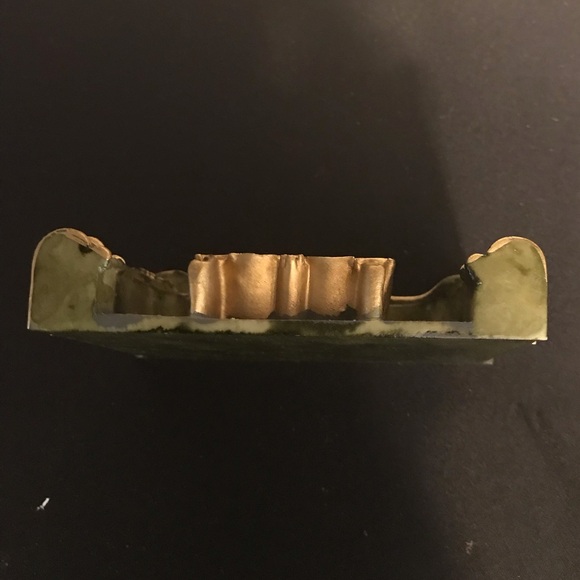 Vintage Miniature Onyx Green Reutter Marble Fireplace 1:12 Scale - Picture 4 of 5